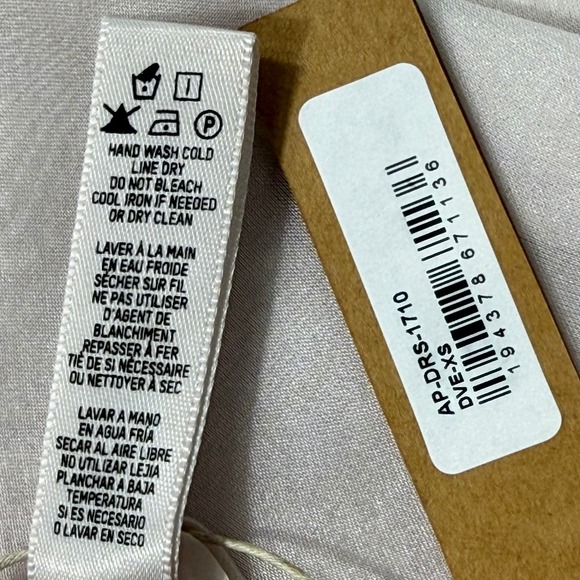 SKIMS Romance Chiffon Halter Silk Slip Dress Dove XS - Picture 7 of 11